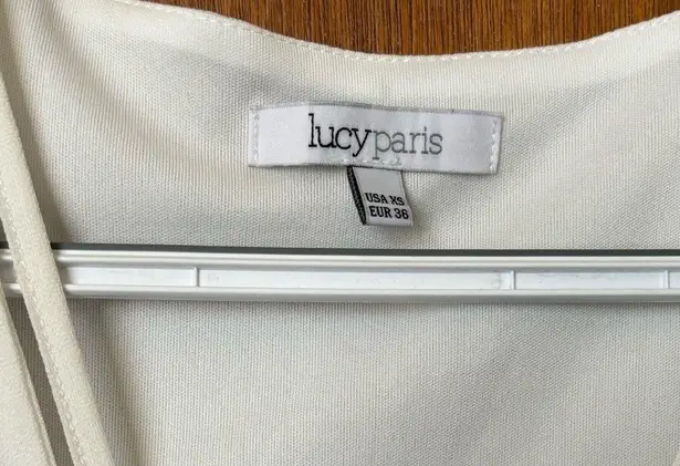 Lucy Paris Boho white dress with lace details Size USA XS