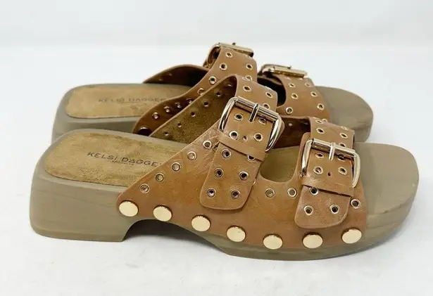 Kelsi Dagger  Jolt Tan Clog Sandals NWOT in Size 6