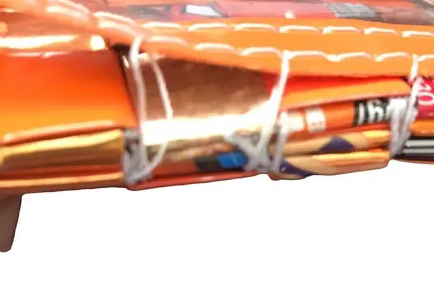 Orange Candy Wrapper Mini Wallet