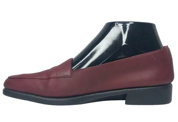 Aerosoles Red Wine Square Deal Soft Leather Loafers - Size 7.5 - Women