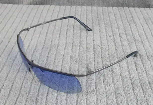 New Divine Eyewear Krista Chrome/Blue Gradient Sunglasses Women's NWT