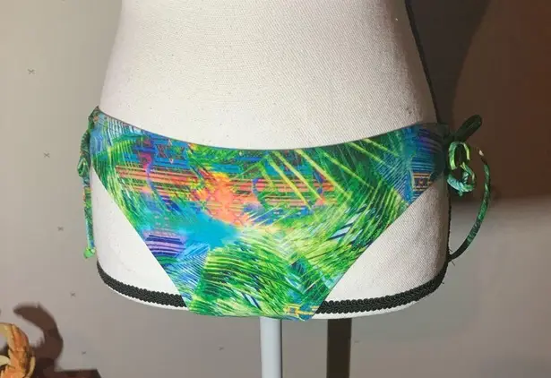 Sun and Sea Tropical Print Side Tie Bikini Bottoms Size L