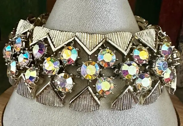 Coro Vintage Aurora Borealis Rhinestone Gold