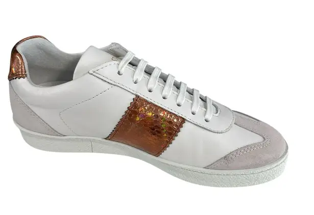 National Standard French Designer Sneakers Copper Snake EU 36 US 5 NEW White