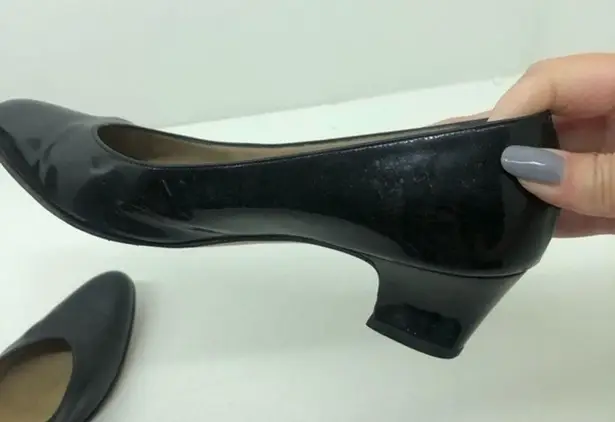 Salvatore Ferragamo black patent leather heels