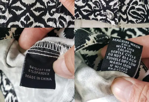 E39 By Eric Black & White Tailored Vest Medium