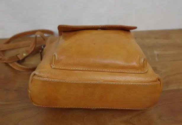 Chaos Leather Collection Small Leather Crossbody Purse Brown