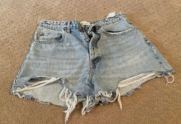 ZARA High Rise Denim Shorts