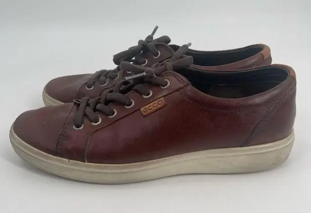 Ecco Shoes Size 42 (US 11-11.5) Soft 7 Leather Laceup Sneaker Comfort Travel