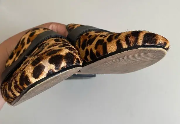 ALDO  Leopard slip on mule animal print size 8