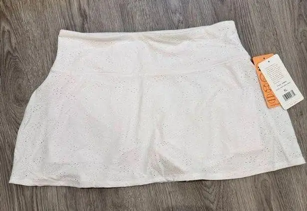 Gottex eyelet white tennis / golf skort - size XL