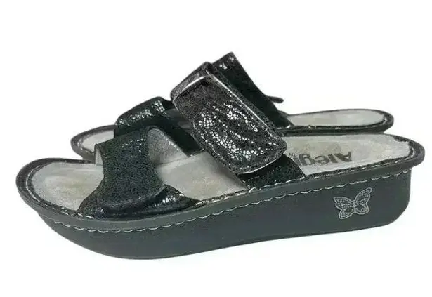 Alegria Karmen Black Metallic Fun Size 35/5 Leather