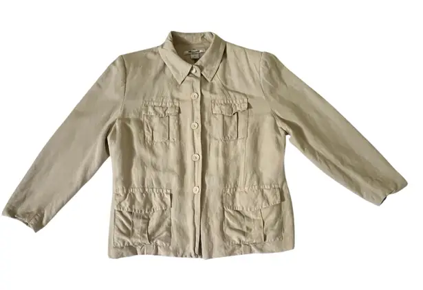 Peter Nygard Peter Nyguard Petites Cream Color Blazer Size 16