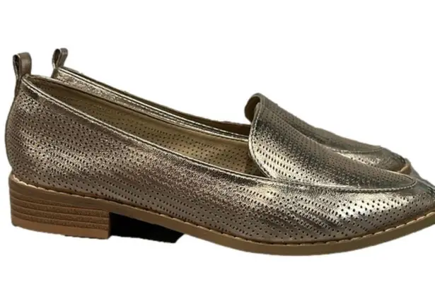 DSW Journee Collection JG Rose Gold Loafers flats bright shine - sz 6