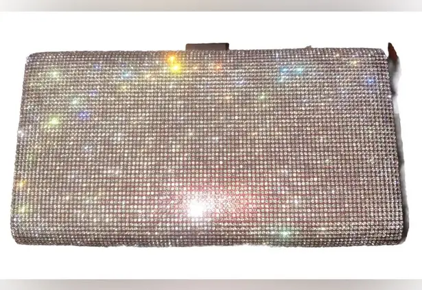 Glamorous Red and Gold Clutch with Dazzling Finish