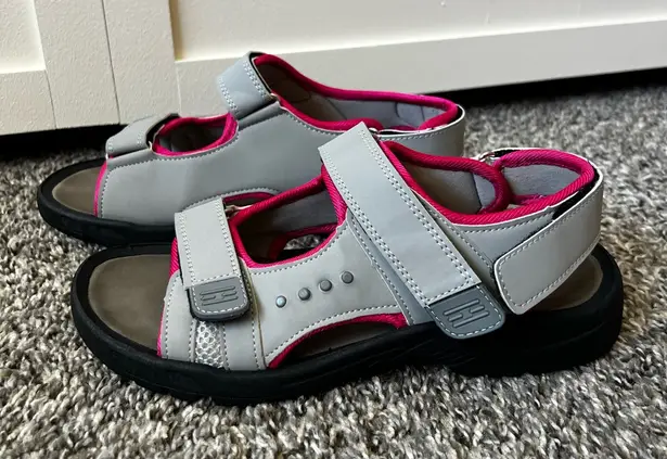 Coxist Women’s Gray Pink Active Waterproof Hiking Sandals Size 8