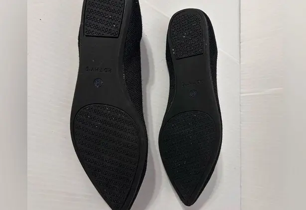 Rothy's black pointy toe flat shoe women size 9.5