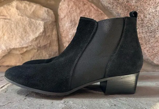 Aquatalia Womens Falco Chelsea Ankle Bootie Suede Heeled Boots