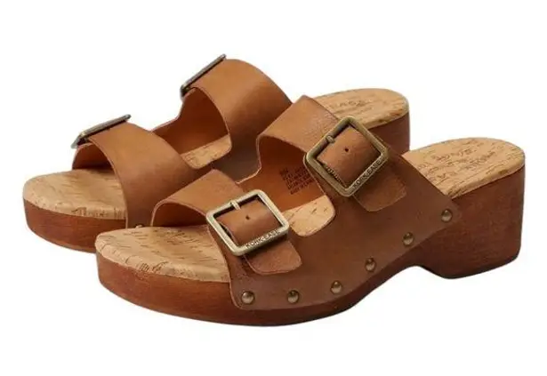 Kork-Ease NEW Saffron Slide Clog Sandal Brown Terra Size 9