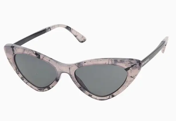 NWT FRYE and CO. Cat Eye Sunglasses Marbled Grey
