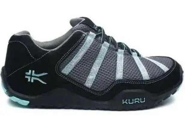 Kuru Chicane Hiking Shoes Leather Kurusole Moisture Wicking Mesh Black Gray 12