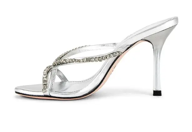 Schutz Aria Mule in Prata 8