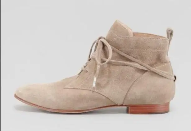 Elizabeth and James Size 8.5 B Bootie E-Camo Lace Around Suede Tan Stone Women’s