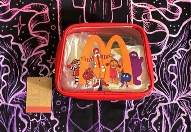 NWT McDonald's McDonaldland Characters Red and Yellow Cosmetic Bag Set sold out
