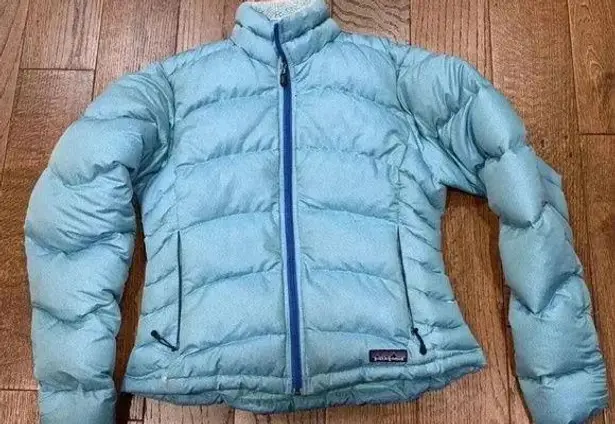 Patagonia  Small Down Puffer Jacket Coat Full Zip Fitted Y2K 2000 2004 3189 84611