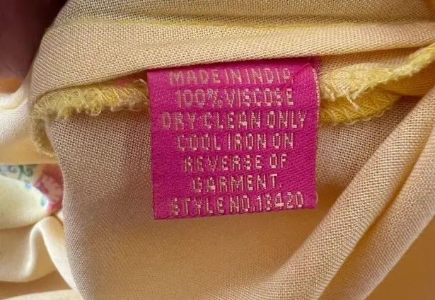 Biba Manish Arora Yellow Kurta Dress Sequined Floral Design Diwali Weddi…