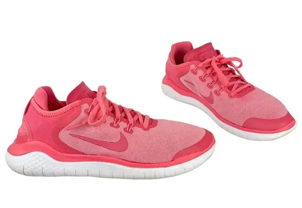 Nike  Womens Free Run Sun Running Shoes Sz 9.5 Athletic Sea Coral Pink