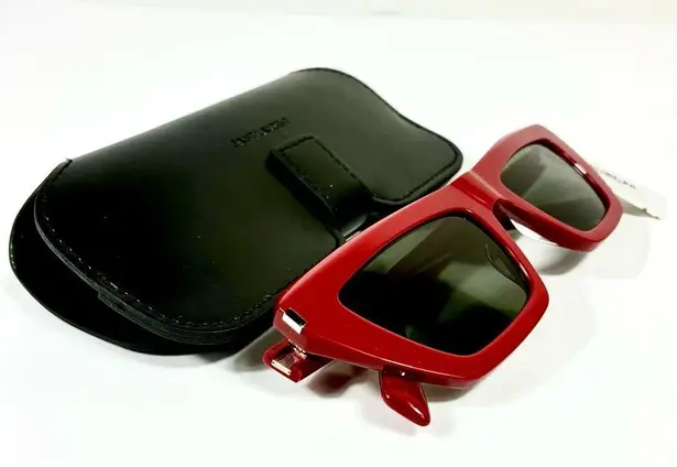 Saint Laurent 52mm Cat Eye Sunglasses Red SL 467 NEW