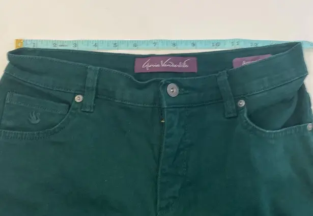 Gloria Vanderbilt Amanda Green Straight Leg High Rise Denim Jean EUC Sz 8