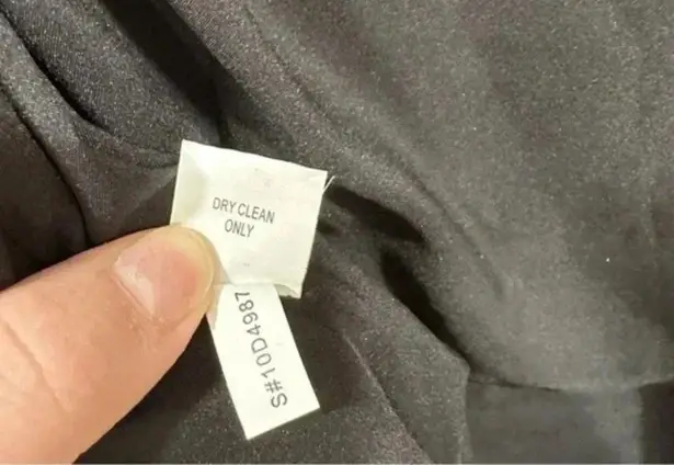 Kay Unger Black Eyelet Sleeveless Sheath Dress Size 6