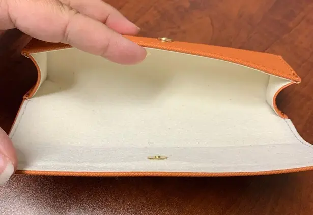 Tory Burch  Orange Glasses Case