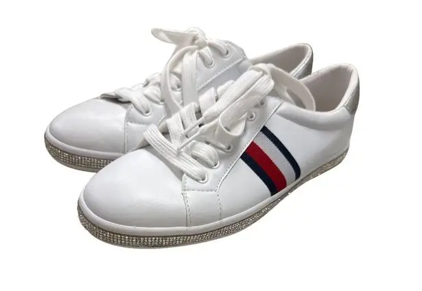 Tommy Hilfiger  Women's White Shoes/Sneakers/Low-Top Size8M SKU 1706 thumbnail 3