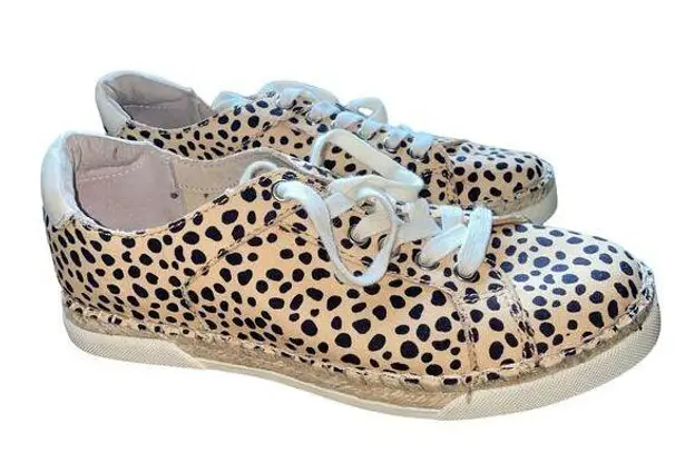 Dolce Vita Morris Leopard Espadrille Lace Up Sneakers Size 9M