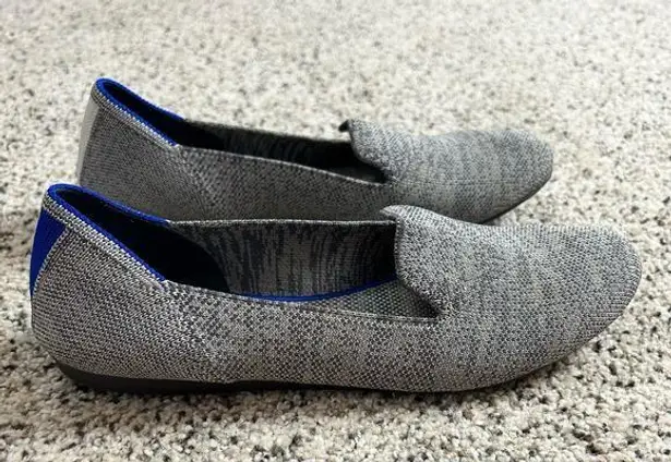 Rothy's The Loafer Size 8.5 Taupe Grey Heather Slip On Flat