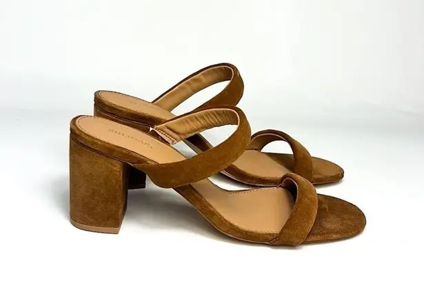 Soludos  Brown Suede Block Heels