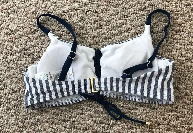 Time And Tru  Lace Up Bikini Top