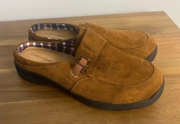 Comfortview The Joy Slip On Mule in cognac / brown gold size 9.5 WW