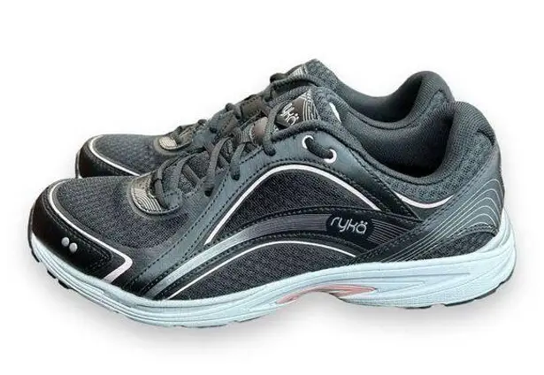 Ryka Sky Walk Running Sneaker Womens 9.5 M Crossfit Memory Foam Navy/Pink Shoes