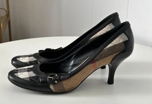 Burberry Nova Check Heels Pumps EUR 38.5 US 8