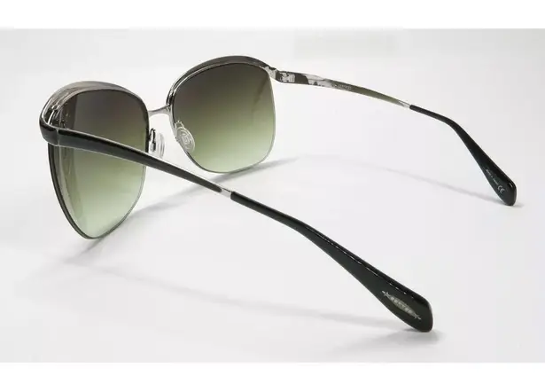 OLIVER PEOPLE LAMOUR OLIVE GRADIENT GREEN SILVER SUNGLASSES CASE AND DUSTER BAG