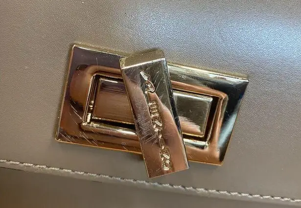 Mario Valentino CAMILLA LEATHER TOTE Taupe