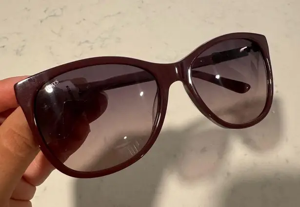 Tod's Red Wayfarer Sunglasses with Glossy Finish