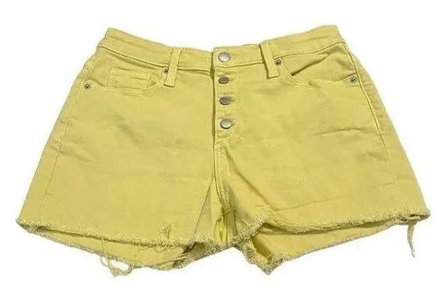 Universal Threads Women's Size 6/ 28R High-Rise Cut Off Shorts Lemon Yellow Universal Thread - Image 1