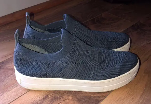 JSlides J/Slides Blue Hilo Knit Slip On Shoes