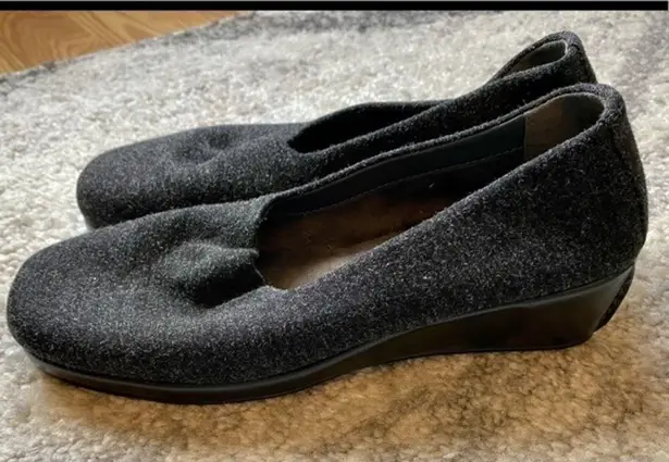 Aerosoles Low Wedge Women’s Fabric Gray Shoe 5.5