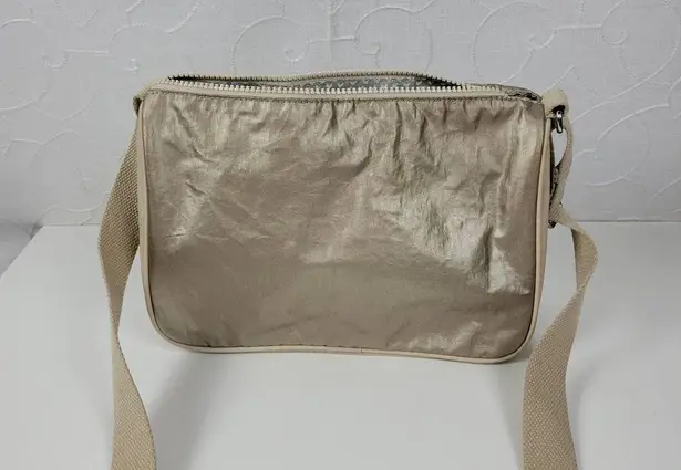 Kipling  Callie Womens Crossbody Bag Gold Metallic Lightweight Casual Purse Bag